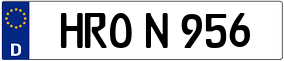Trailer License Plate